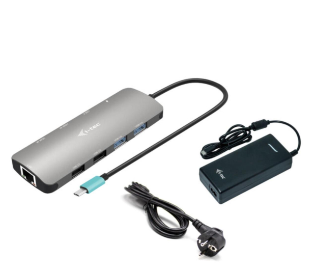 I-TEC USB-C Metal Nano 2x HDMI Dock PD 100W +Charger 112W C31NANOHDM2D112W - 1217811 - zdjęcie 2